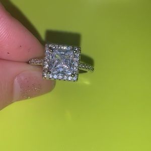 *SALE* Square Cut Diamond Engagement Ring